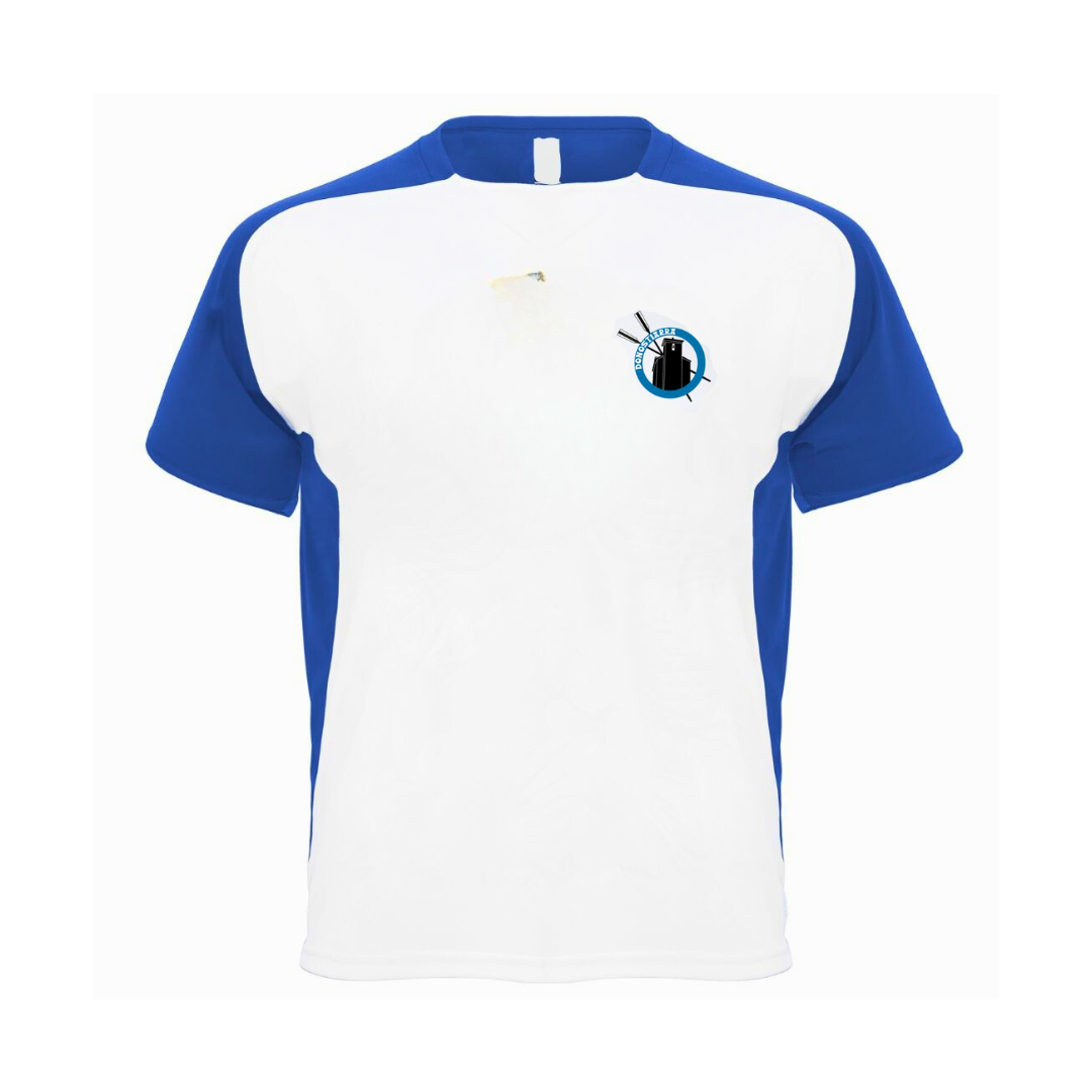 Camiseta Escudo Donostiarra lateral azul