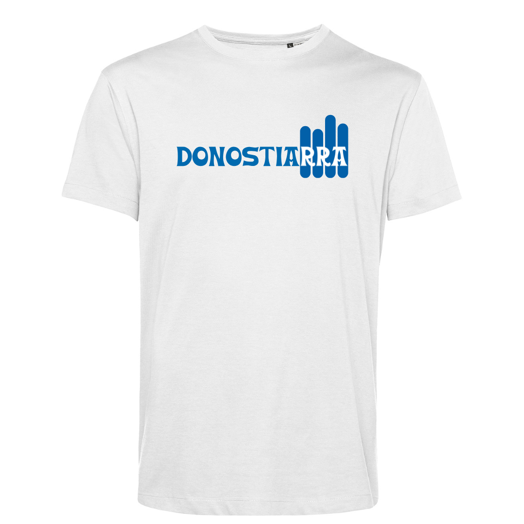 Camiseta Laukale manga corta blanca o azul. Haurrak/Niños