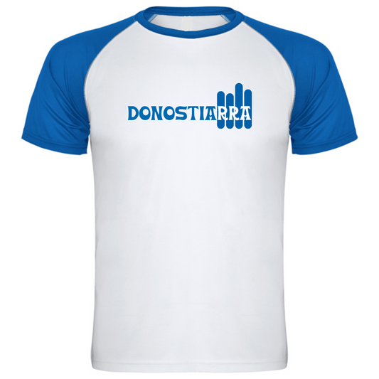 Camiseta Laukale tejido técnico manga azul
